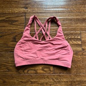 Lululemon salmon pink sports bra